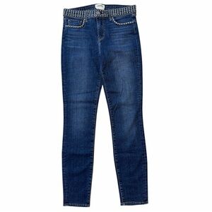 L'AGENCE Margot Studded High Rise Skinny Jeans